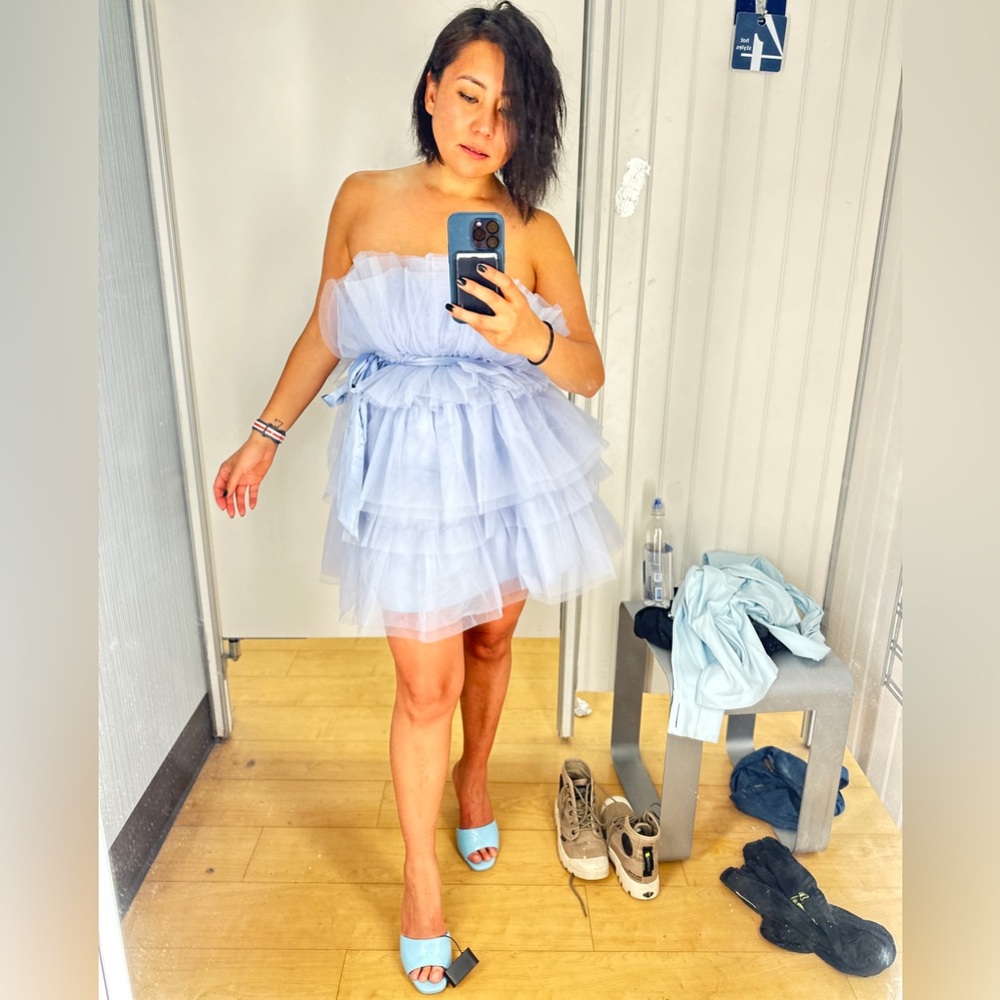 Lux blue tulle dress